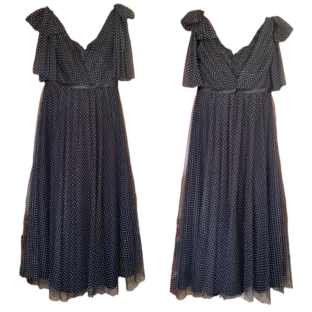 Basix Black Label Swiss Dot‎ Tulle Gown